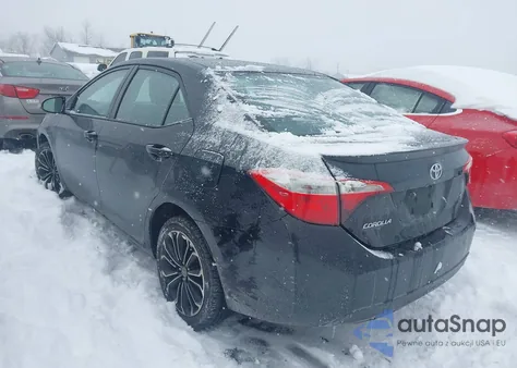 2015 Toyota Corolla S Plus z USA, uszkodzony, nr VIN 2T1BURHE4FC383828